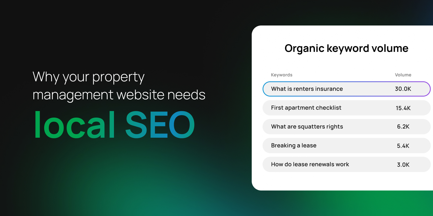 Why your property management website needs local SEO
